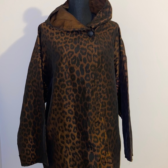 shedrain Jackets & Blazers - Cheetah/leopard Print Rain Coat
